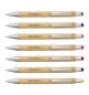 Stylo à bille tactile en bambou gravé avec texte