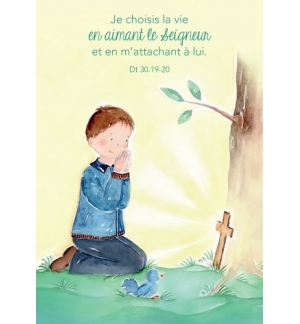 Signet enfant avec verset 