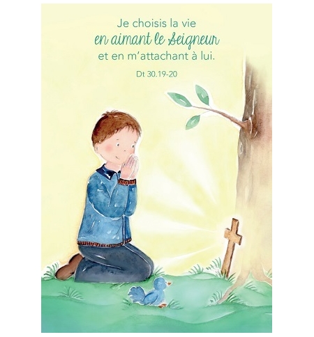 Signet enfant avec verset 