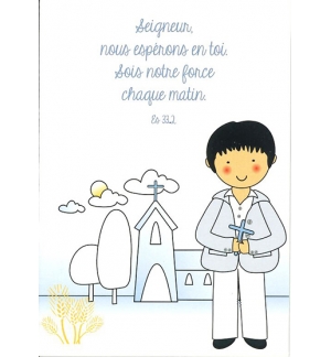 Signet communion - 7x10cm Seigneur  nous espérons...