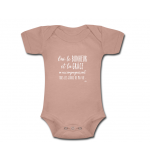 Body bébé manches courtes Pèche : Oui le bonheur et la grâce m'accompag