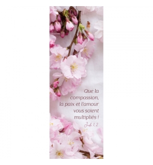 SIGNET Branches de fleurs roses
