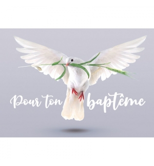 Carte " Pour ton baptême"