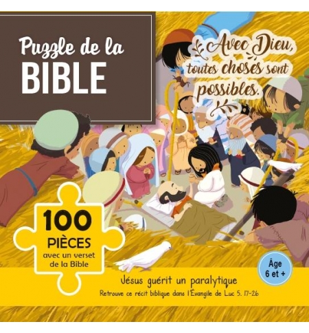 Puzzle Jésus guérit un paralytique Puzzle Jésus guérit un paralytique