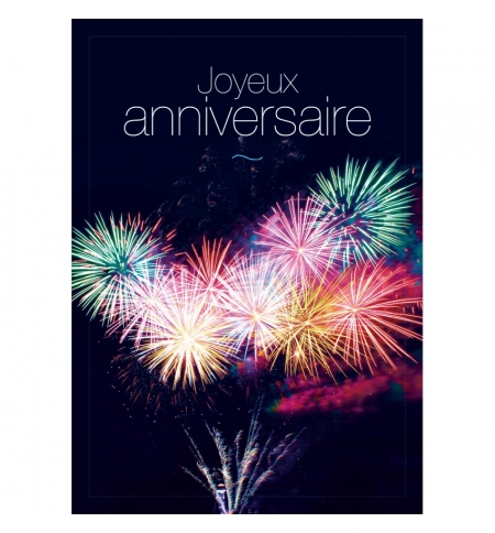 Carte "Joyeux anniversaire" Feu d'artifice Carte "Joyeux anniversaire" Feu d'artifice