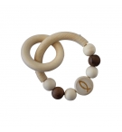 Hochet de dentition en bois naturel