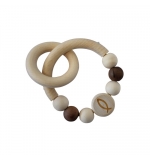 Hochet de dentition en bois naturel