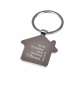 Porte-clé maison en métal et bambou