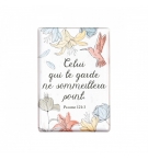 Magnet "Mot d'ordre 2023" avec motif fleurs et oiseau