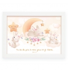 CADRE POSTER ENFANT LAPIN
