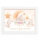 CADRE POSTER ENFANT LAPIN