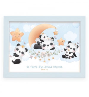 Cadre poster enfant Panda