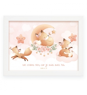 Cadre poster enfant Renard