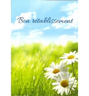 Carte simple - 10x15cm - Bon rétablissement