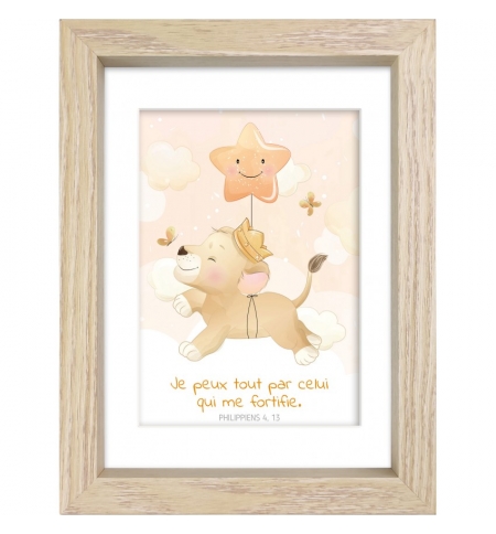 Mon cadre inspiration enfant lionceau