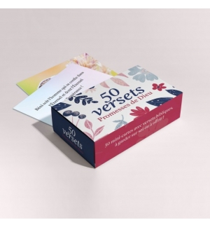 Lot de 50 mini-cartes Promesses de Dieu