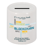 TIRELIRE CERAMIQUE PIGGY BANK LA OU EST TON TRESOR…MATT.6.31 