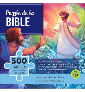 Puzzle Jésus marche sur l'eau Prends courage et tiens bon /500 pièces - 60 x 36 