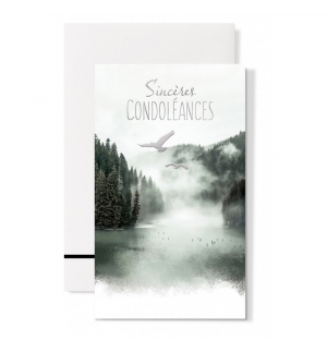 Carnet Condoléances Oiseaux au dessus de l'eau