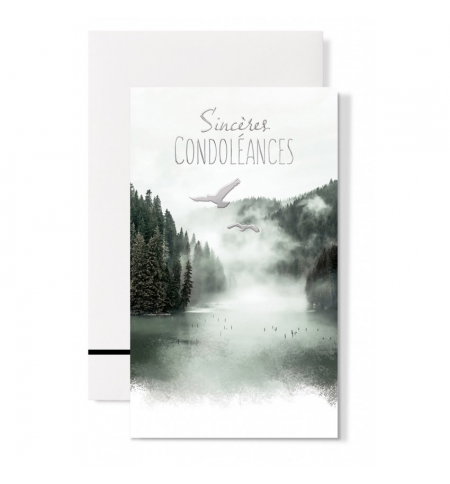 Carnet Condoléances Oiseaux au dessus de l'eau