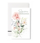 Carnet Condoléances Fleurs roses et branchages