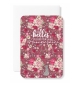 Carnet HA Fleurs bordeaux et rosé Joyeux anniversaire ! 