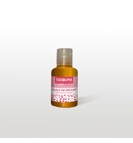 Huile de fleurs d’hibiscus 100% pure et naturelle Huile de fleurs d’hibiscus 100% pure et naturelle