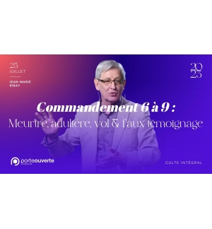 Commandement 6 à 9 : Meurtre, adultère, voi&faux témoigna - Jean-Marie Ribay MP3