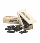 Jeu de dominos dans un coffret en bois