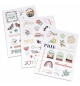 Lot de 3 planches d'autocollants - motifs chrétiens