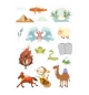 Lot de 3 planches d'autocollants - motifs enfants