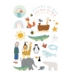 Lot de 3 planches d'autocollants - motifs enfants