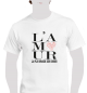 Tee shirt unisexe coton blanc "L'amour, la plus grande des choses" BLANC