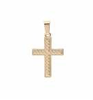 PENDENTIF PLAQUÉ OR CROIX CROISILLONS