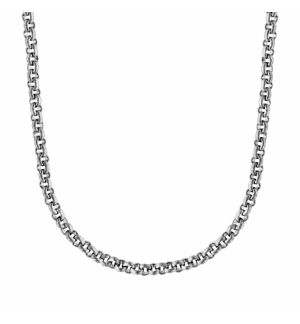 CHAINE ACIER PETITE JASERON FINE 2MM 60 CM