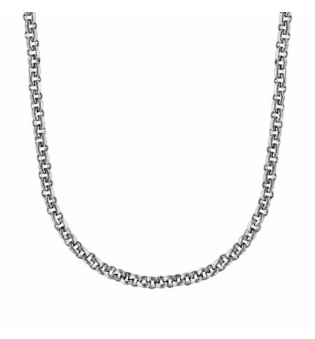 CHAINE ACIER PETITE JASERON FINE 2MM 60 CM