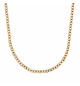 CHAINE ACIER ET PVD JAUNE MIROIR FORCAT FINE 2MM 46 CM