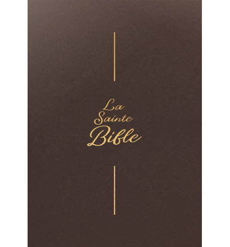La Sainte Bible - Marron - Gros caractères