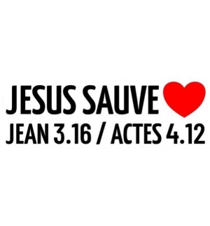 Sticker Jésus Sauve 15cm