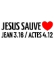 Sticker Jésus Sauve 15cm