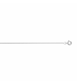 CHAINE GOURMETTE 1.2MM 42 CM ARGENT RHODIE