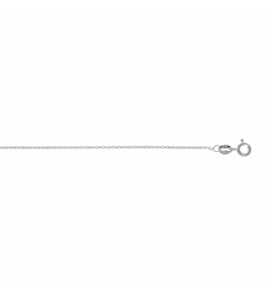 CHAINE FORCAT 1MM 42CM ARGENT RHODIE