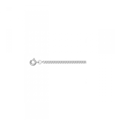 CHAINE GOURMETTE 2.5MM 60CM ARGENT RHODIE CHAINE GOURMETTE 2.5MM 60CM ARGENT RHODIE