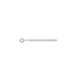 CHAINE GOURMETTE 2.5MM 60CM ARGENT RHODIE