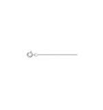 Chaîne gourmette 1.2mm 50cm argent rhodié