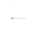 CHAINE FORCAT 1MM 50CM ARGENT RHODIE