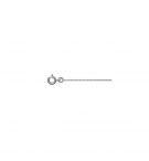 CHAINE FORCAT 1 MM 45 CM ARGENT RHODIE