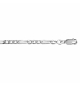 CHAINE 1+3 3MM 50CM ARGENT RHODIE