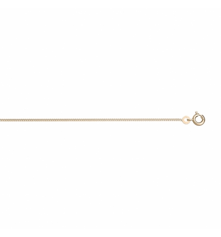 CHAINE GOURMETTE 1.2MM 42CM PLAQUÉ OR