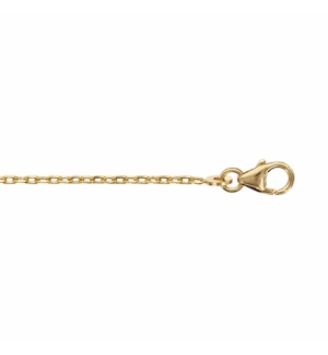 CHAINE FORCAT 1.6MM 60CM PLAQUÉ OR